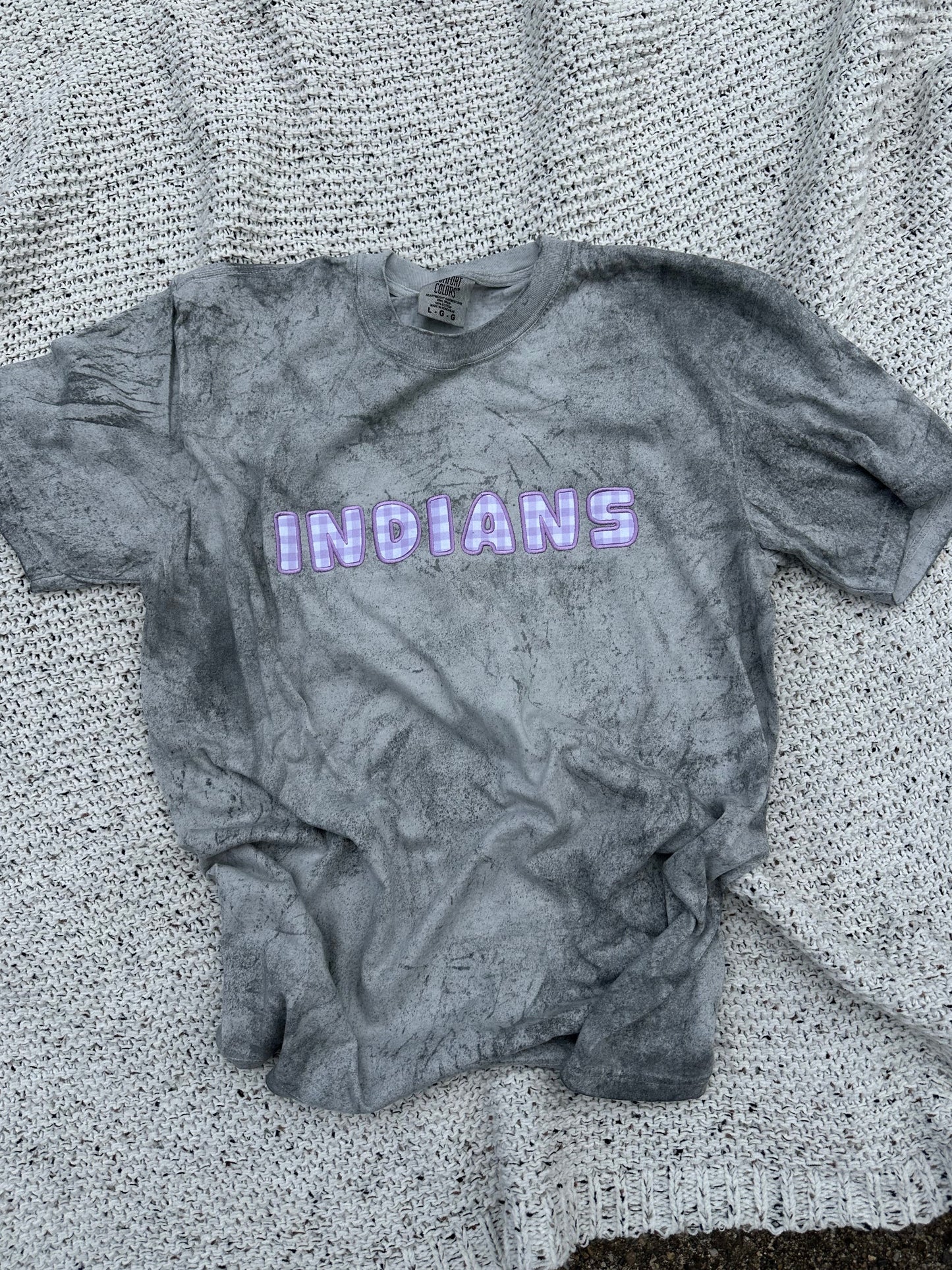 Indians Gingham Tshirt
