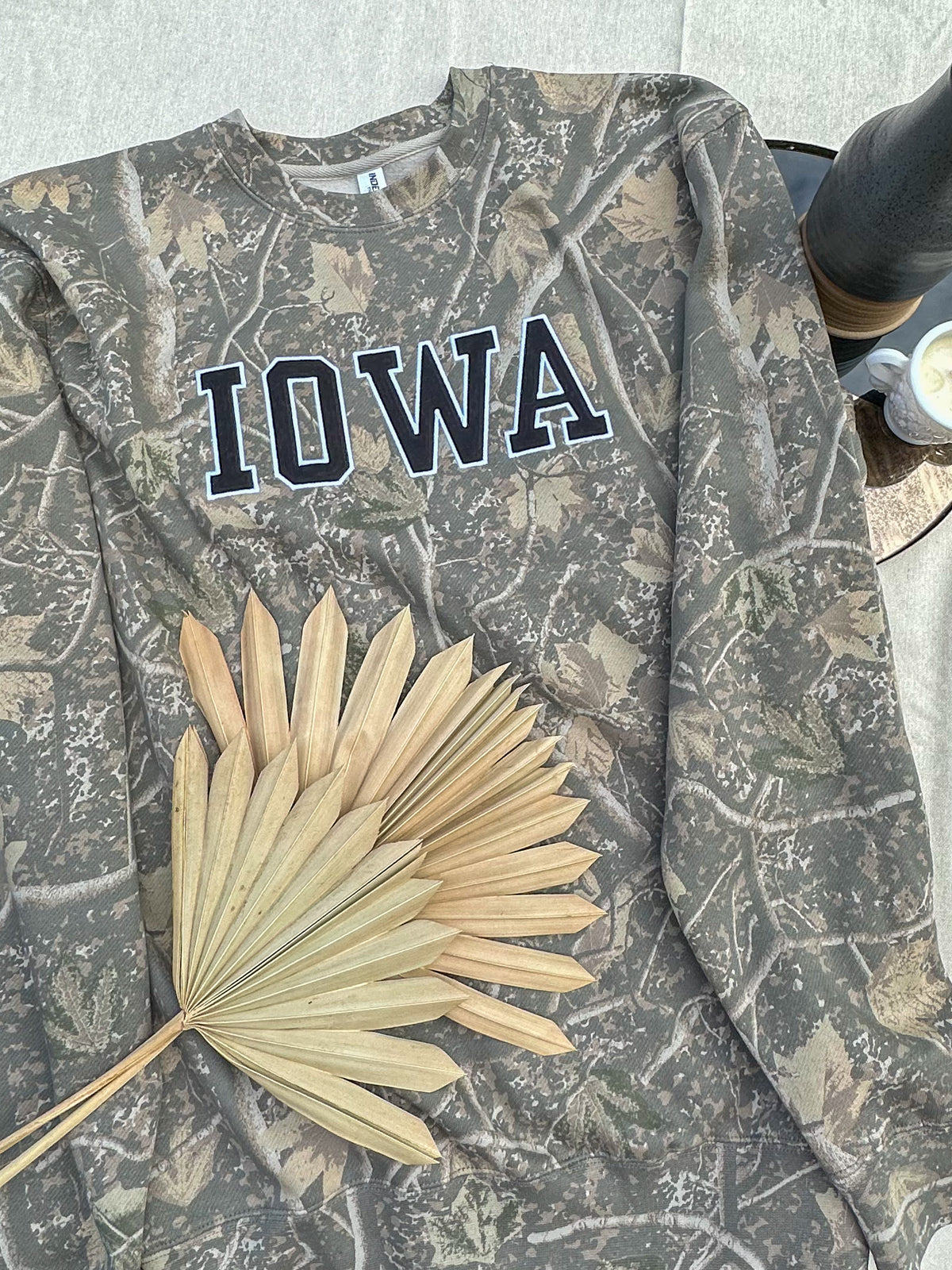 IOWA Camo Crewneck