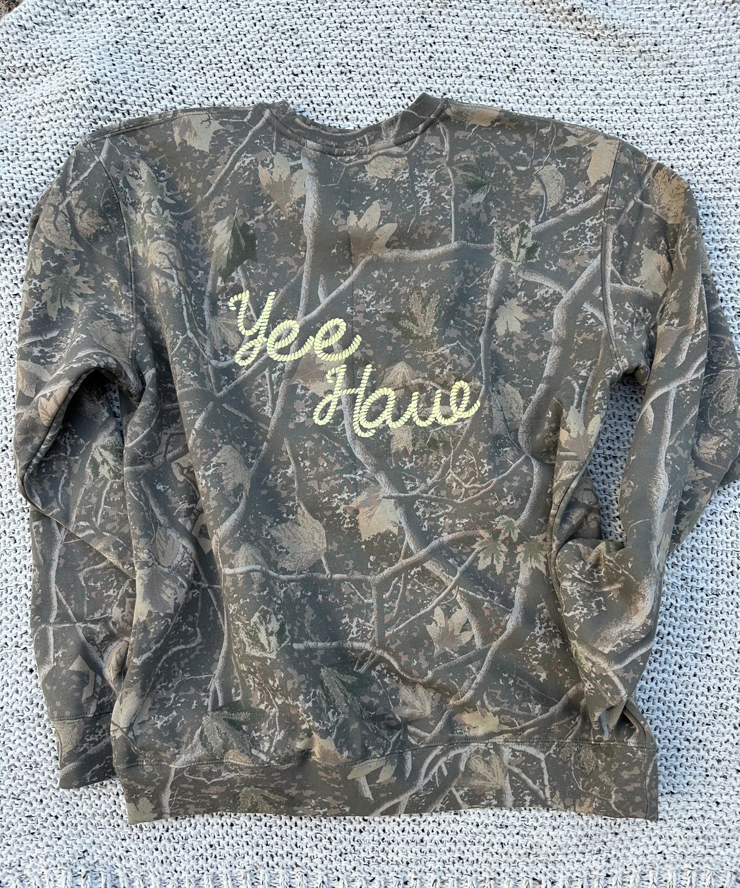 Yee-haw Camo Crewneck