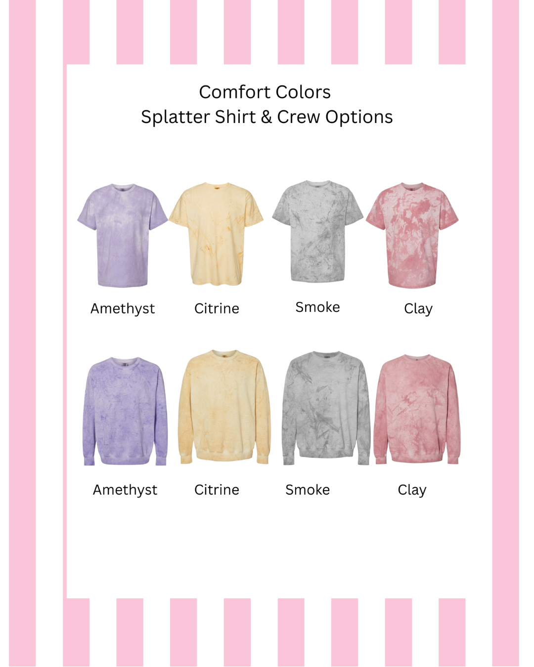 Custom Splatter Shirt or Crew